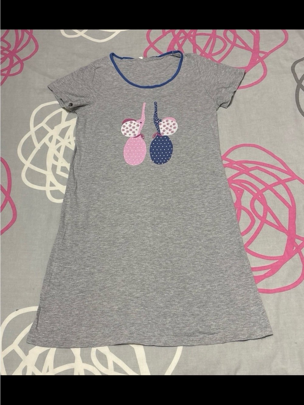Heather Grey Elephant Nightgown